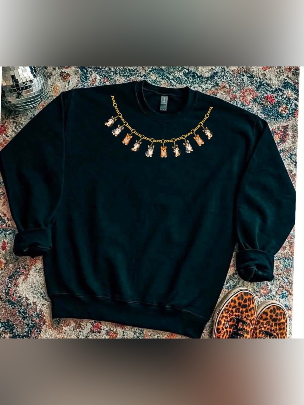Brand new unisex crewneck sweatshirt corgi